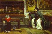 James Joseph Jacques Tissot Marguerite in Church oil painting reproduction